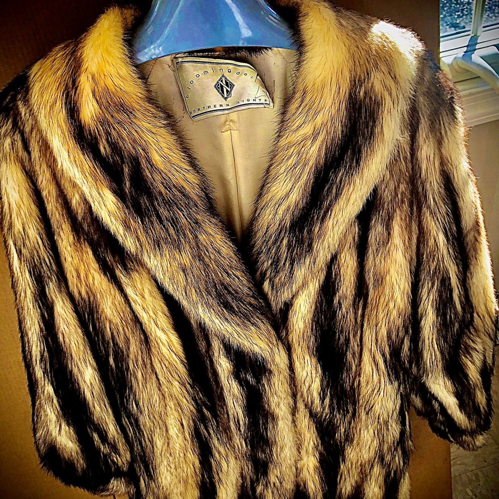 Genuine Fitch Fur Coat